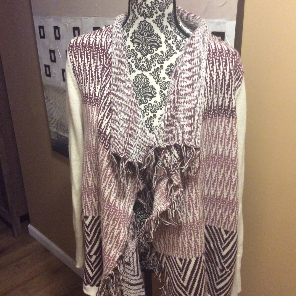 SALE----Striped Drape Cardigan
